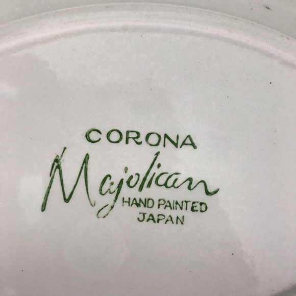 Vintage Hand Painted Oval Serving Plate Majolican - Picture 8 of 8